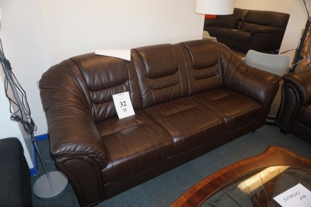 2- and 3-person leather sofa. With error on 2-person.