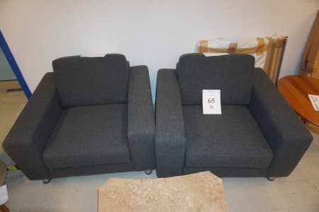 2 pcs. chairs. 100x90x75 cm.