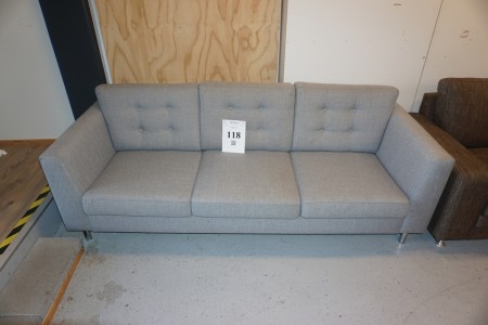 3 person sofa. Fabric. Width: 205 cm.