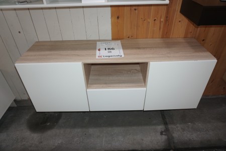 Sideboard. White. With errors. 41x52x147.5 cm.