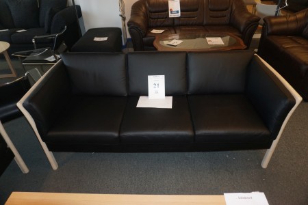 2 and 3-person sofa. Leather. Fanoe New