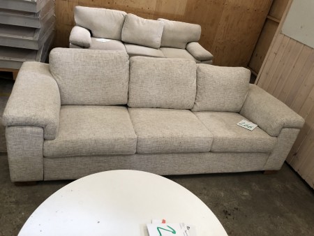 Three-seater sofa. Fabric. Width: 240 cm.