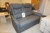 2-person leather sofa. 135x105x80 cm.