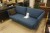 2½-person sofa. Blue. Pure wool. Width: 190 cm.