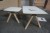 2 pcs. coffee tables. 90x60x47 and 50x50x43 cm.
