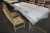 Dining table. 193x100x76 cm. With plates. + 4 pcs. chairs