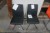 2 pcs. dining chairs. Leatherette. 44x60x90 cm.