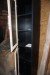 Shelf with glass locks / cover Model 80429 + 80432. Black maple. 220x40x47 cm.
