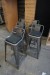 5 pieces. bar stools. + 3 pcs. Alm. Chairs. Color: gray.