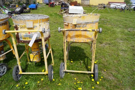 2 pcs mixer brand: Soroto 100L, one is without motor, the other works