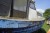 Ophalervogn l: ca 420 cm + båd l: ca 6 m, med glasfiber overbygning