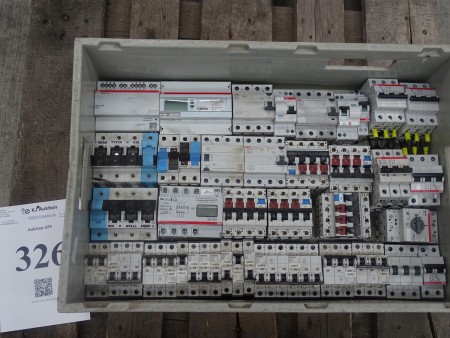Box with electric relays