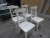 4 pcs chair home painted