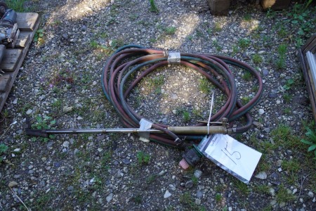 Oxygen / gas head with hoses