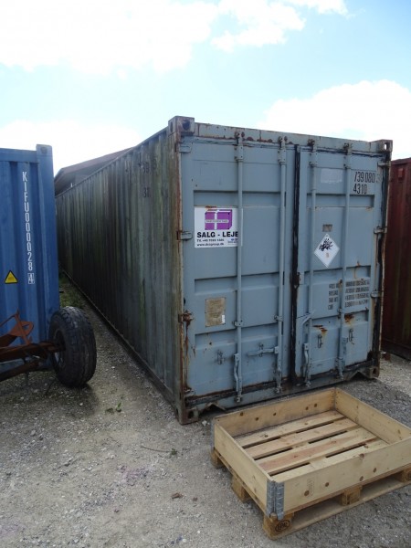 40 fods skibscontainer i ok stand