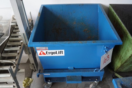 ERGOLIFT vippecontainer på hjul 70x75x75 cm