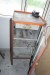 Plate shears on foot + tool cabinet with door 115x50x50 cm