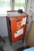 Plate shears on foot + tool cabinet with door 115x50x50 cm
