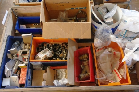 2 pallets of various fittings + bands + pipe supports, etc.