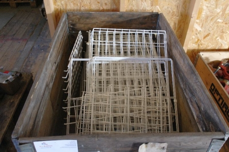 Pallet with unassembled storage cages