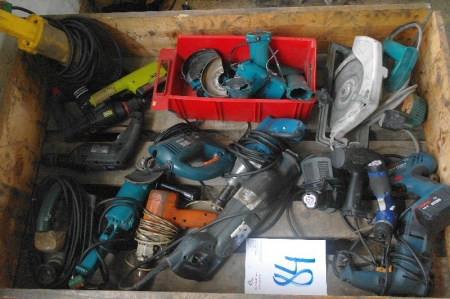 Pallet of various Electric tools Condition unknown)