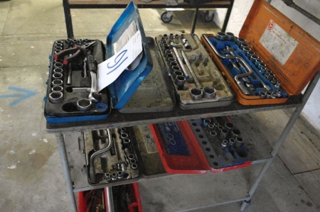 Trolley with various Socket Sets