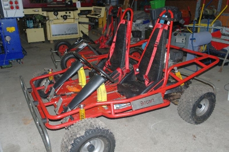 Bocart double with Honda GX 390 engine, 13 hp with electric start