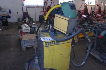 Esab Co2 welder. LAG 315 with welding handle + cable. Wire feed A10 MEC 30 + welding helmet