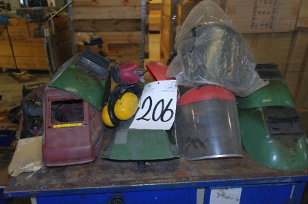 Lot welding and grinding helmets m.v