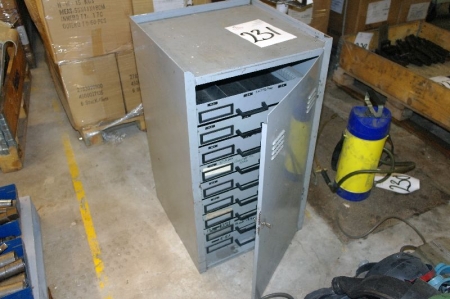 Steel cabinet with 10 drawers