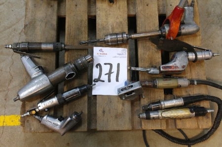 Lot air tools. Straight Grinder + milling + drilling + chisels, etc.