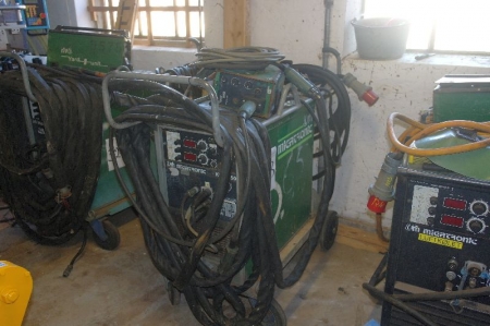 Migatronic KME 550 welder with wire feed KT62-5 Yard unit, with cable and welding handle.