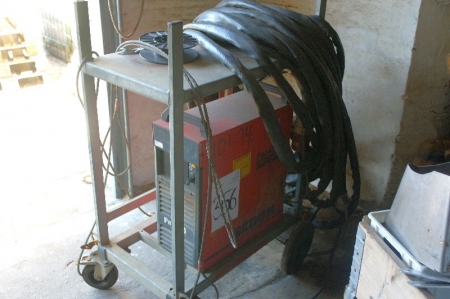 Kemppi Pro Evolution 4200 MIG / TIG welder with cable. Mounted in the frame on wheels