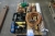 Pallet of various soldering tools + cylinder + 2 pcs. Ridgid heat guns + regulators, etc.