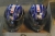 Victory Podium and cart with helmets paragraph 19. in total. All helmets are newer and approved