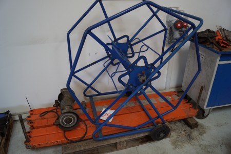 Roll up carriage + arms for scissor lift + bench grinder