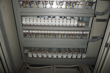 Electric cabinets with contents of electrical cabinets