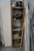 Bookcase with content. Width: 44 cm. Depth: 36 cm. Height: 166 cm.