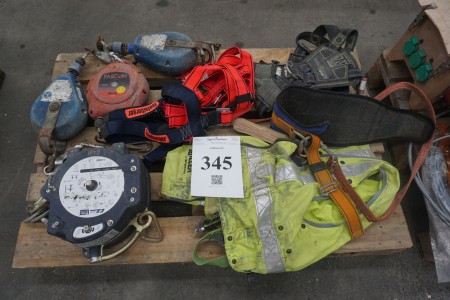 Various fall protection devices.