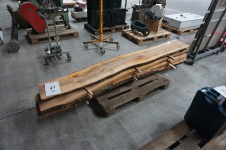 5 Stück Strahlen. Wood. Behandelt. Länge von ca. 260 cm. Breite ca. 34 cm. (unterschiedliche Größe)