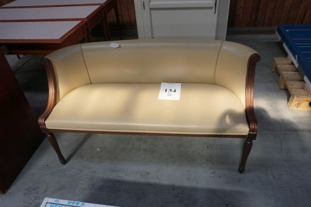1 leather sofa.