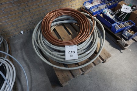 Various copper tubes.