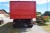 Getreidewagen in rot. Kassierer: 6 Meter lang, 2 Meter breit. Mit Bremsen und Spitzen.