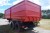 Getreidewagen in rot. Kassierer: 6 Meter lang, 2 Meter breit. Mit Bremsen und Spitzen.