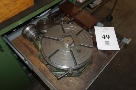 Contents in drawer round table with clamping plane Ø 320 mm