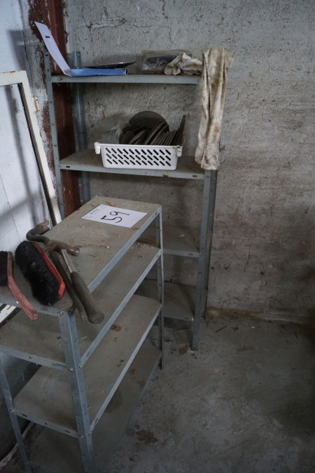 2 pcs shelving + cutting discs + cutting disc for concrete, intended to cut around