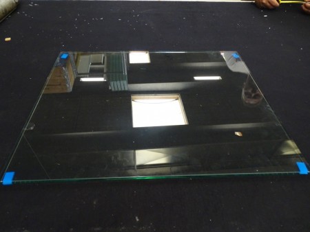 Tempered glass 660x520 mm thickness 10 mm
