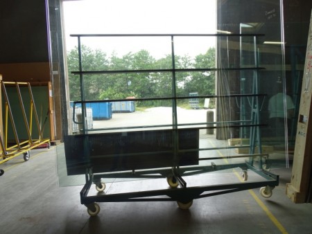 Window Armor glass consisting of 4 panes glued width 2183x2531 cm thickness 27 mm