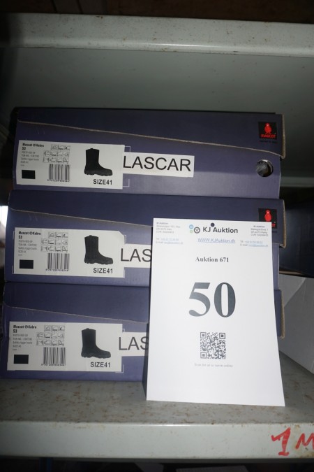 3 pairs of shoes brand Mascot.