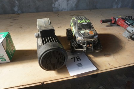 Remote controlled car, + electric motor brand Grundfos